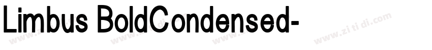 Limbus BoldCondensed字体转换